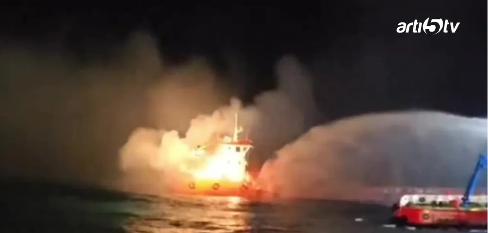  Rus Tankeri Kefken Açıklarında Alev Topuna Döndü!