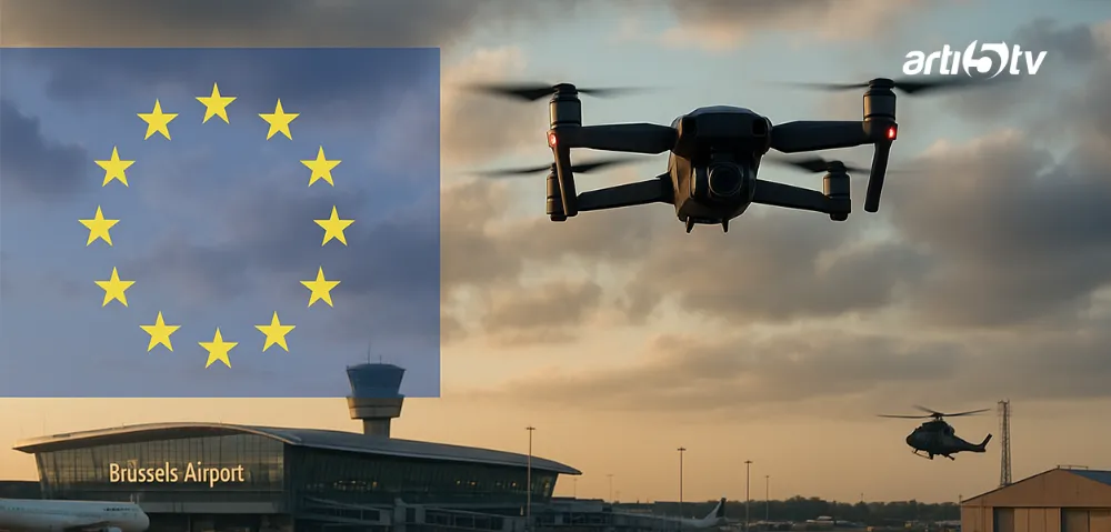 Brüksel’de Drone Alarmı: Hava Trafiği Durduruldu, NATO Üssünde Hareketlilik