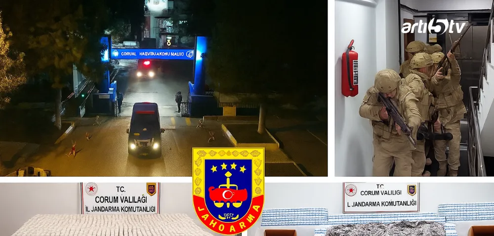 Çorum’da Jandarmadan Dev Uyuşturucu Operasyonu